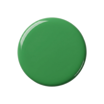 Green button on a white background