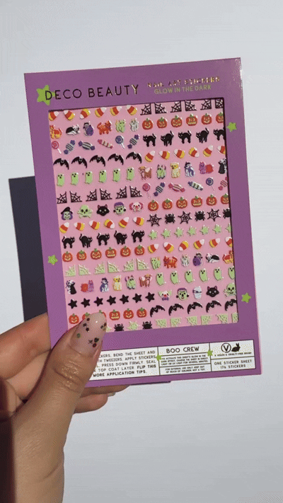 Boo Crew Glow in The Dark Nail Art Stickers, DEco BEauty