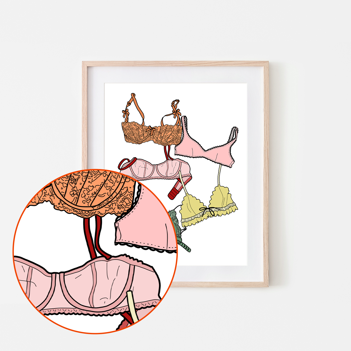 Bras Art Print