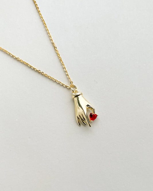 You Have My Heart Hand Pendant Necklace