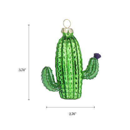 Cactus Glass Ornament