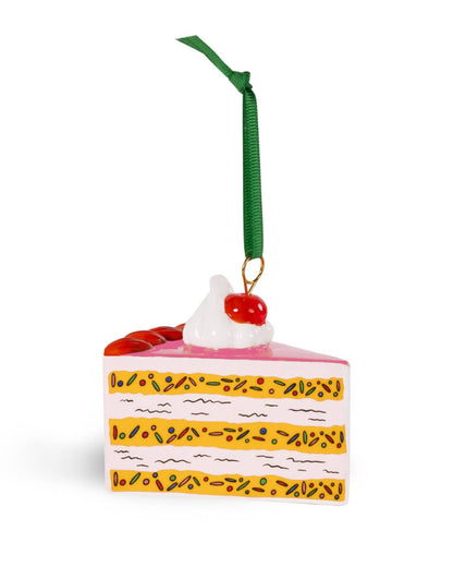 Cake Slice Ornament, ban.do, christmas ornament