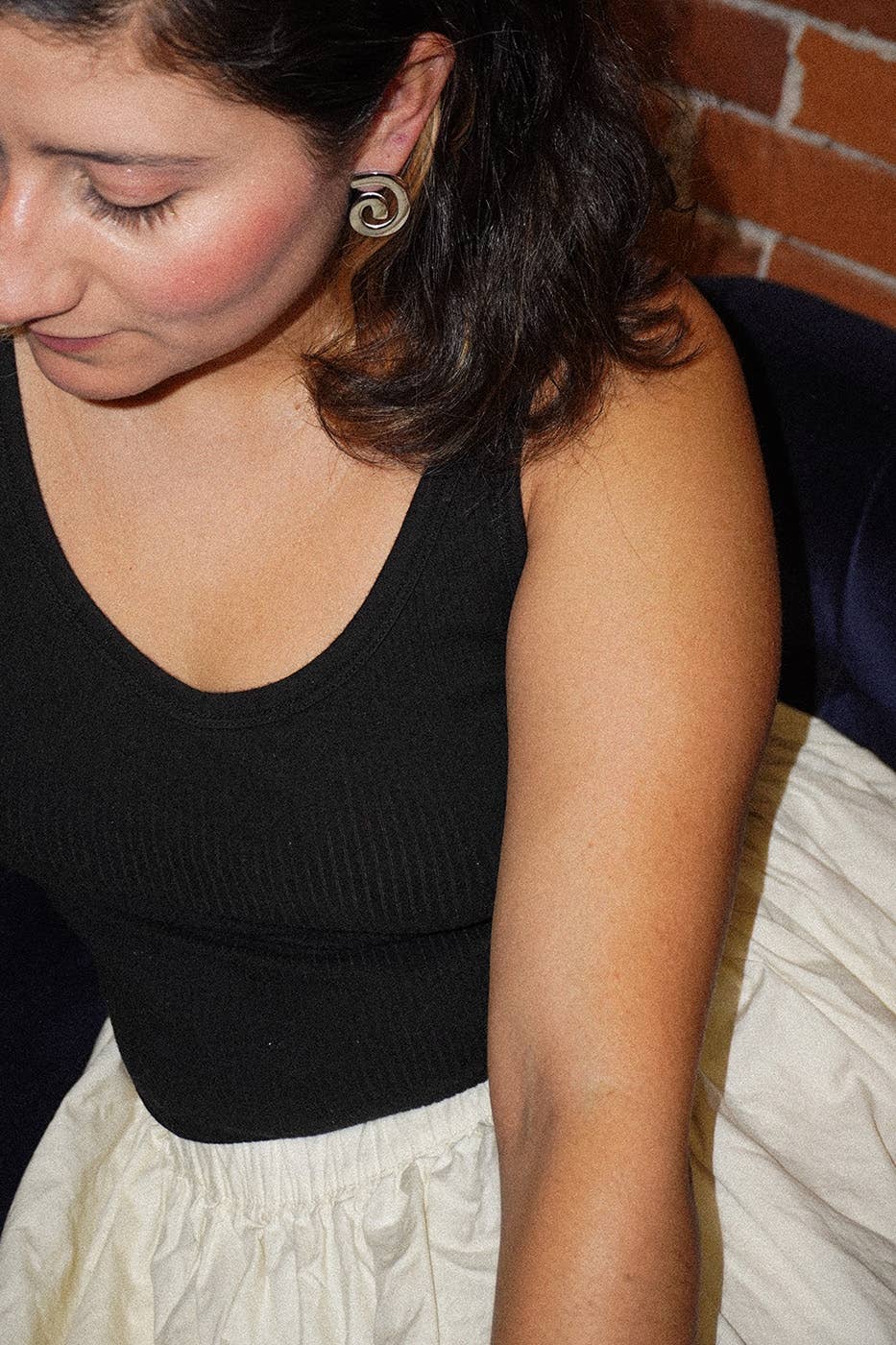 Caracol & Espiral Silver Stud Earrings