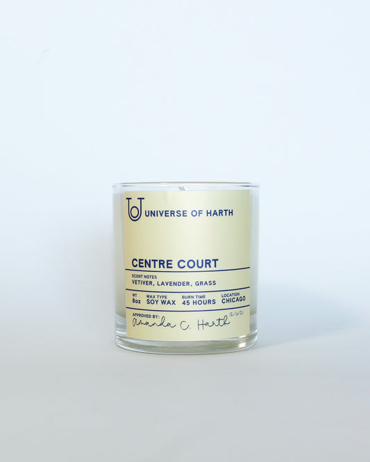 Centre Court Soy Candle - Universe of Harth, Vetiver, Lavender, grass