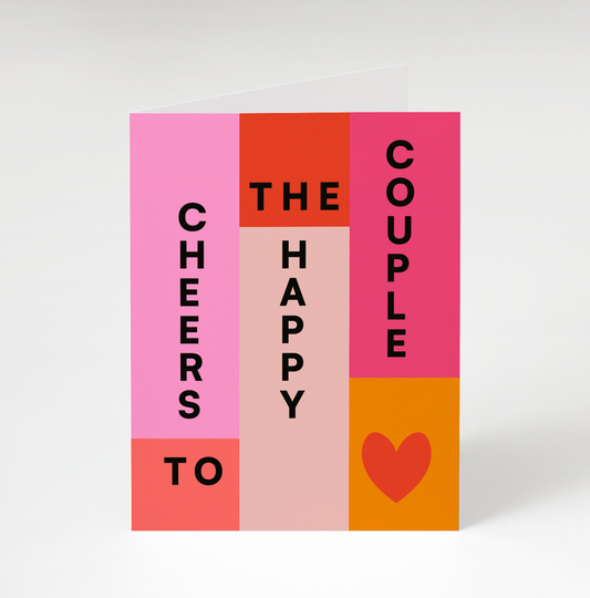 Cheers to the Happy Couple Love Card - Wedding CArd