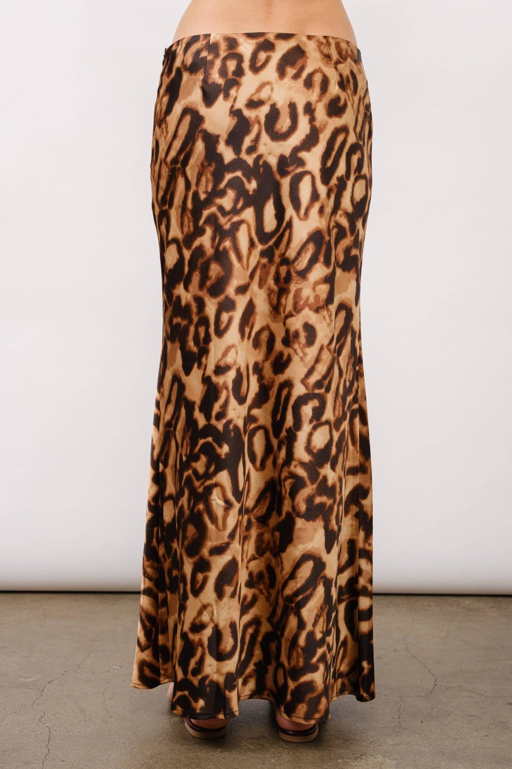 Chiara Leopard-Print Bias Maxi Skirt - leopard, trendy leopard, silk skirt