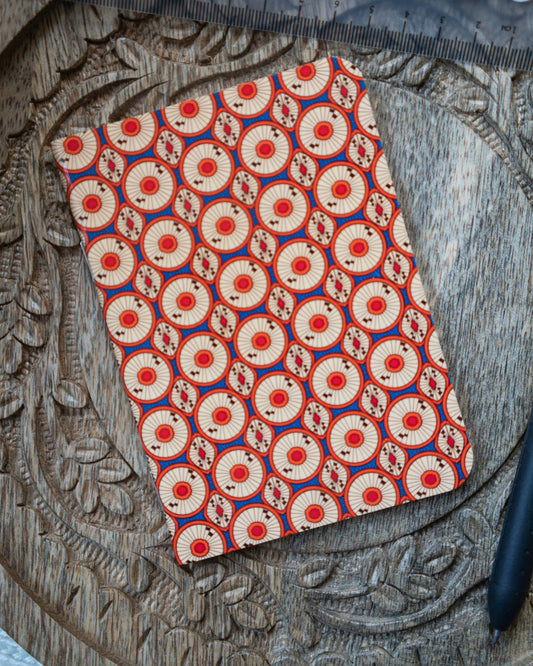 Circles African Ankara Print Notebook