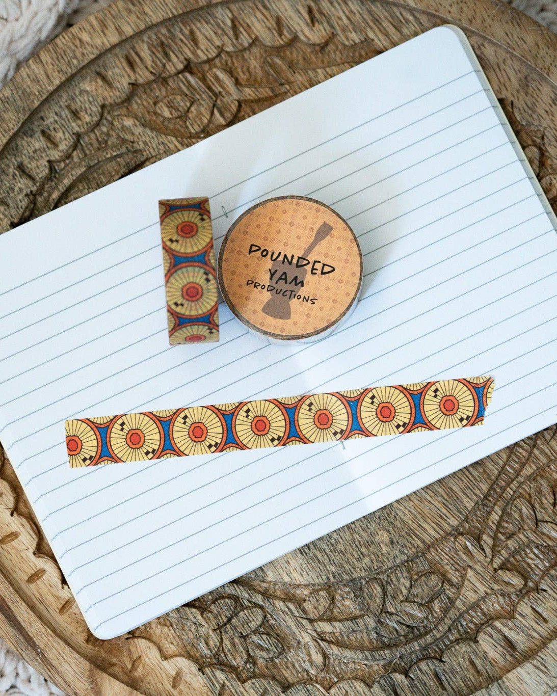 Circles African Ankara Print Washi Tape