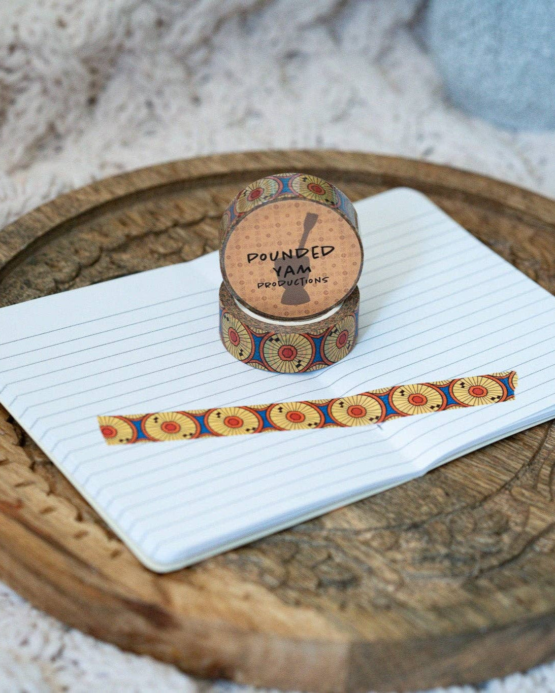 Circles African Ankara Print Washi Tape