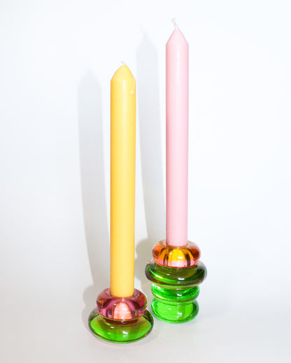 Color Block Resin Candle Holder