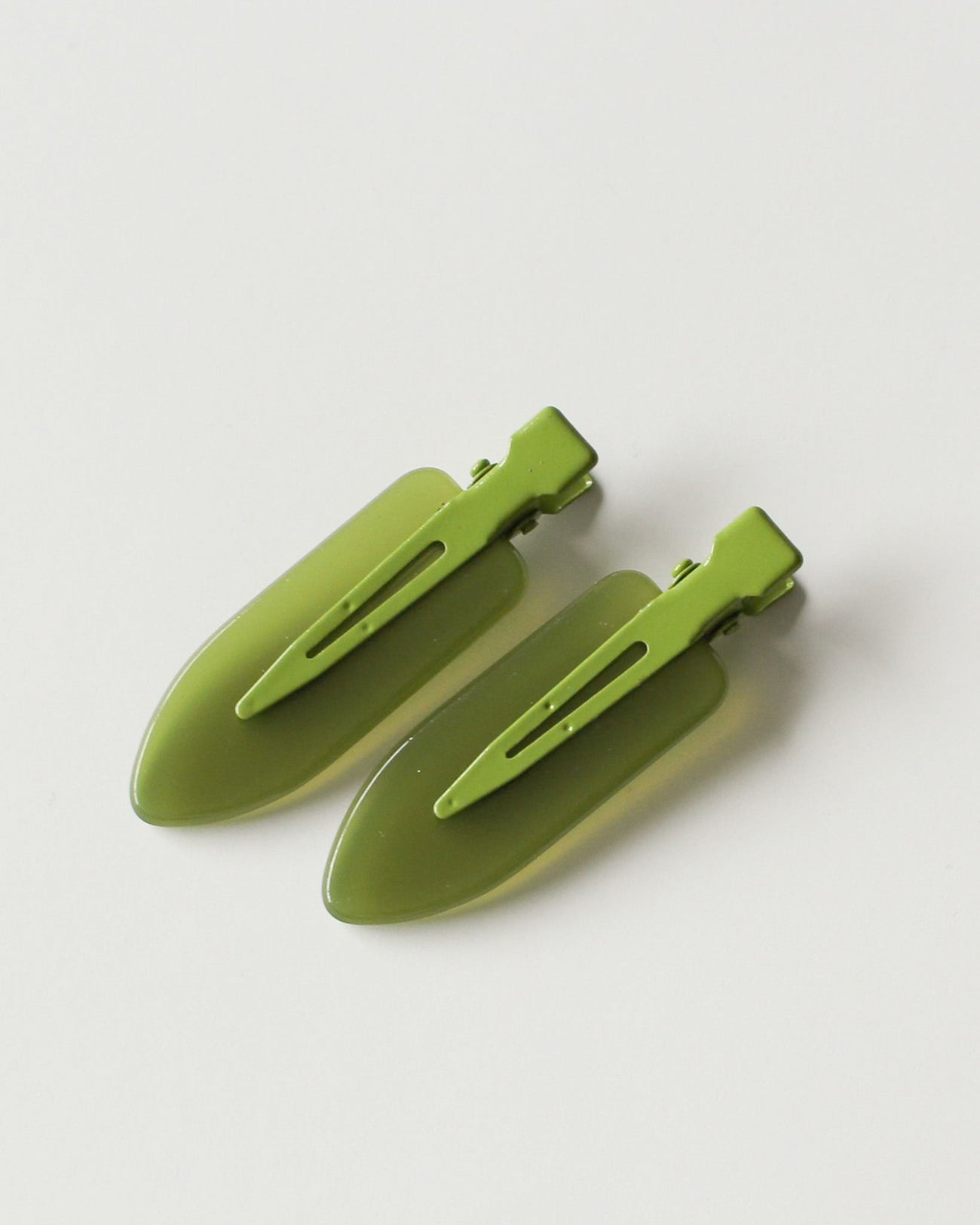 no Crease  Hairclip Set in Matcha