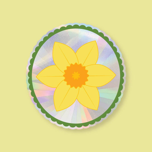 Daffodil Sun Catcher Decal
