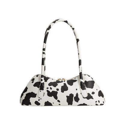 Dakota Cow Print Shoulder Bag
