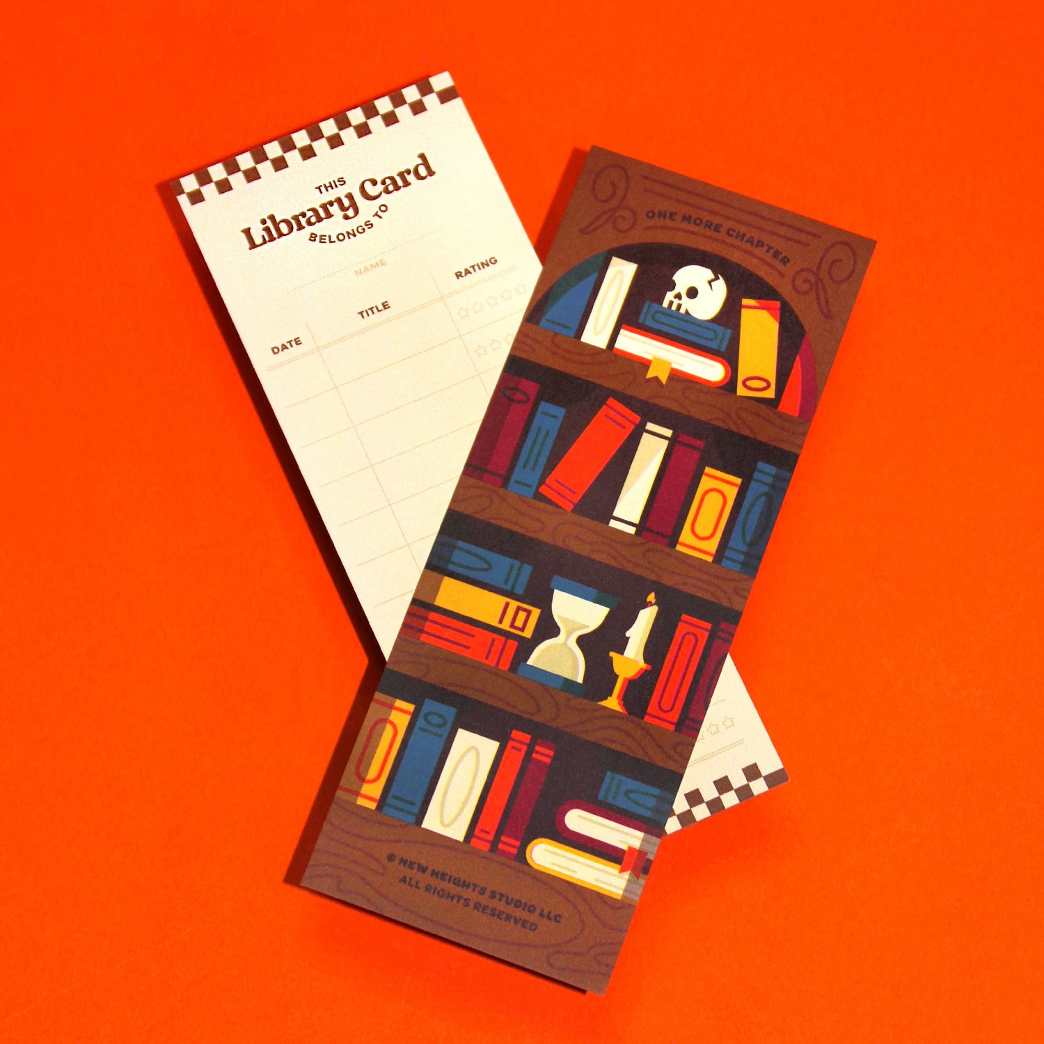 Dark Academia Book Tracker Bookmark