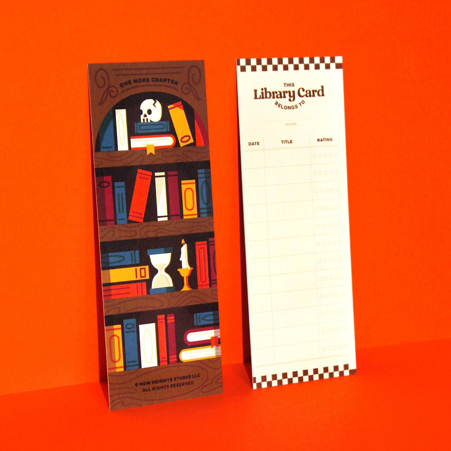 Dark Academia Book Tracker Bookmark