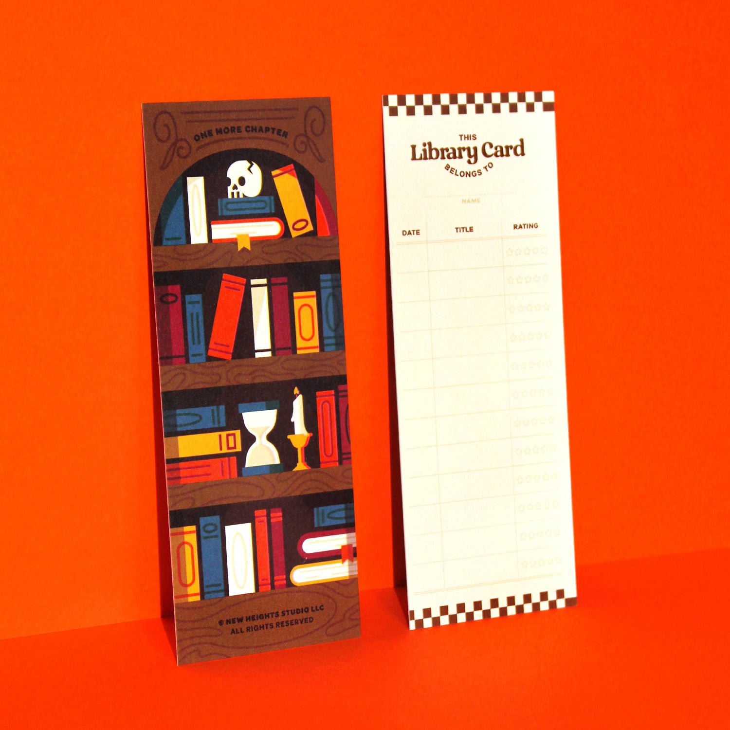 Dark Academia Book Tracker Bookmark