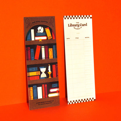 Dark Academia Book Tracker Bookmark