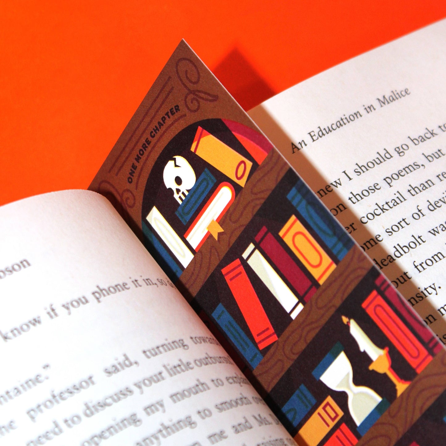 Dark Academia Book Tracker Bookmark