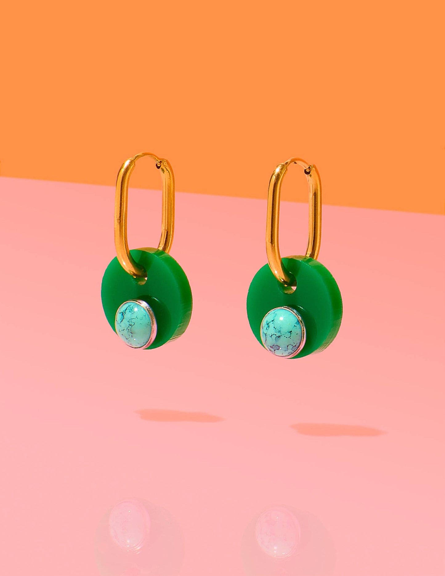 Deco Glam Hoop Earrings