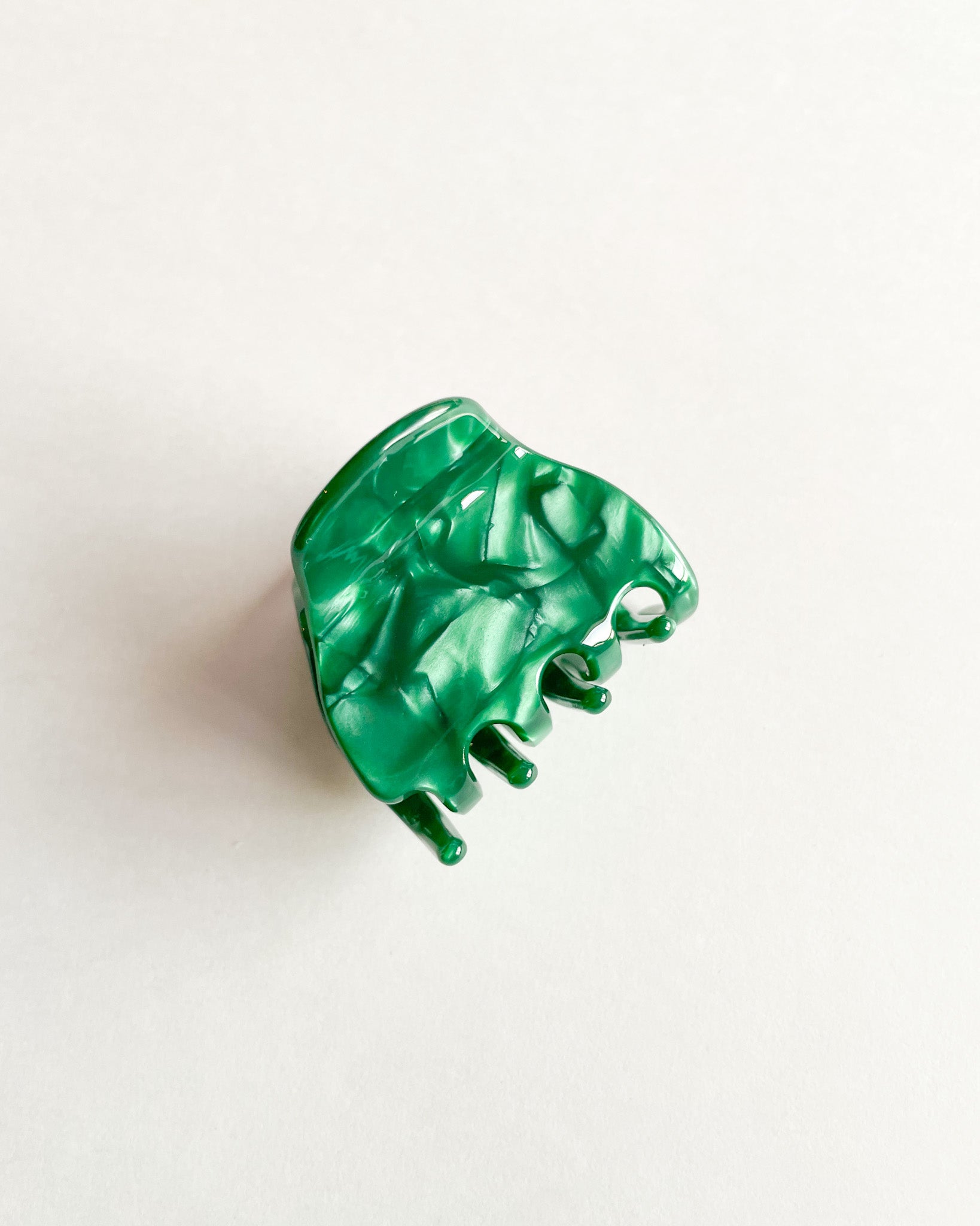 Emerald Marble Small Hair Clip