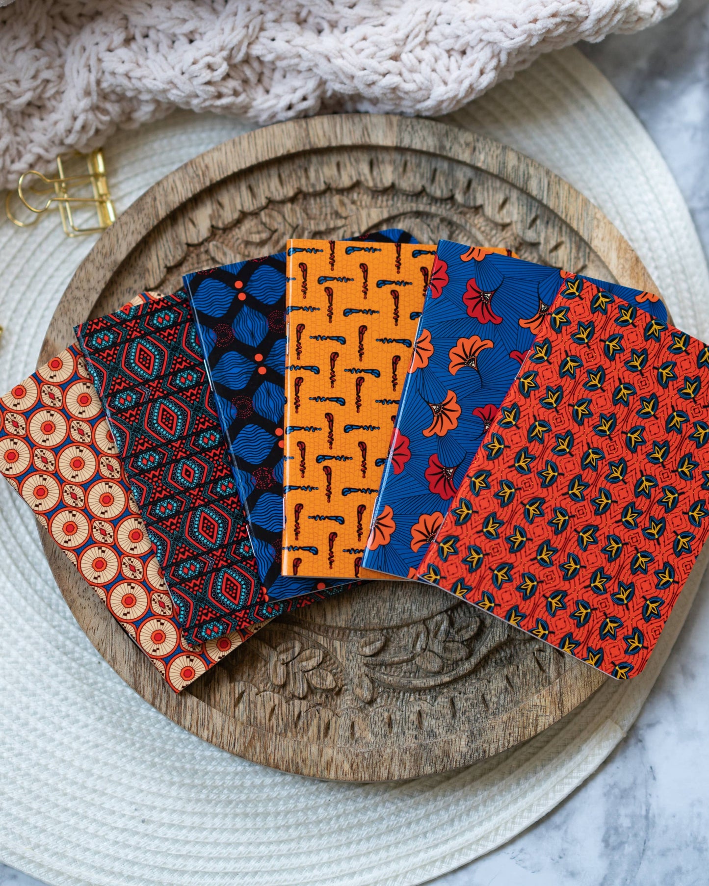 Fans African Ankara Print Notebook