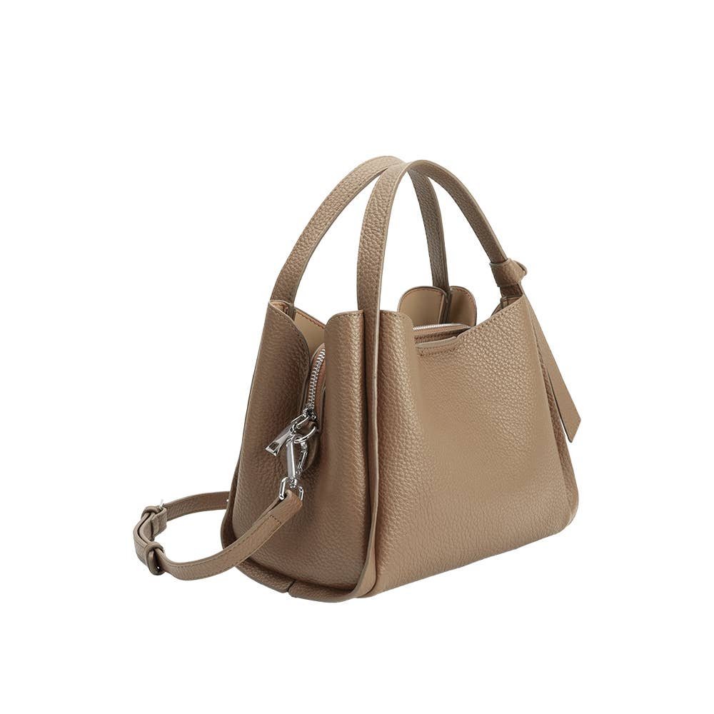 Felicity Top Handle Bag - Taupe