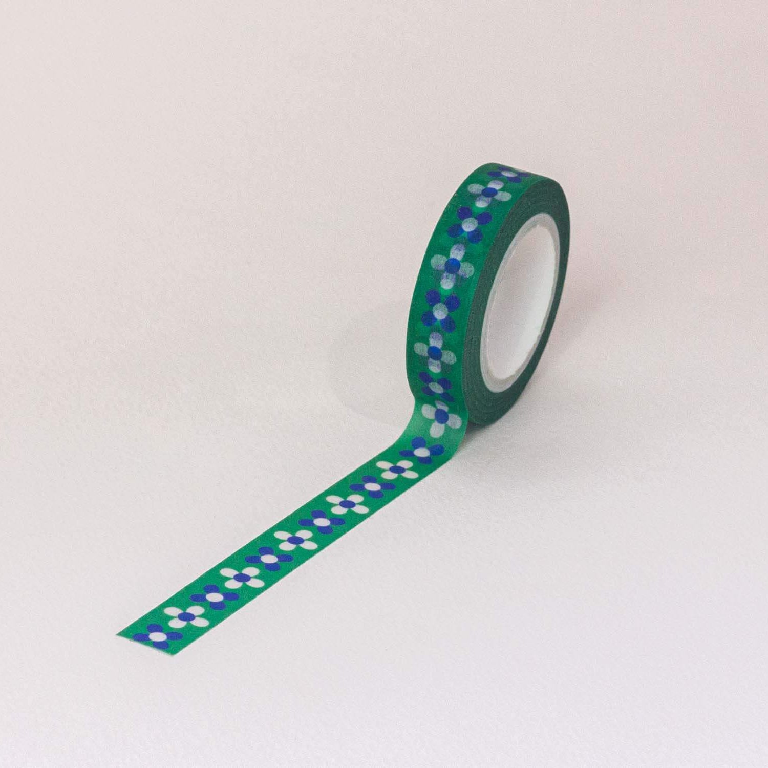 Flowerchain Dainty Retro Flowers Skinny Washi Tape