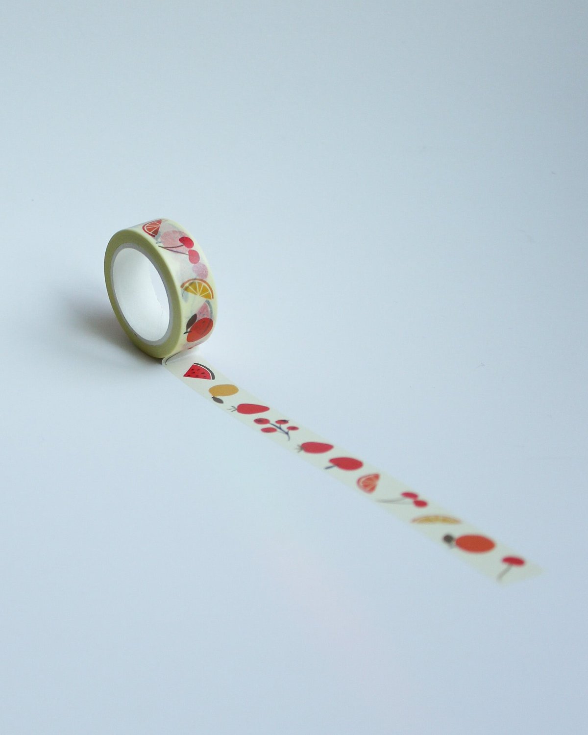 Fruity Medley Washi Tape, strawberry, cherry, orange, lemon, watermelon, bon femmes