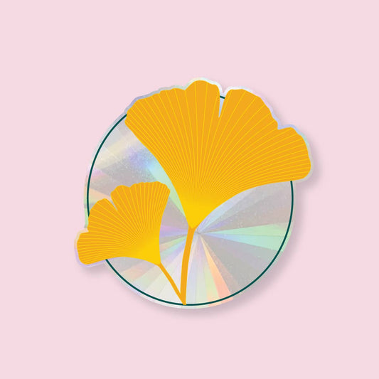 Ginkgo Sun Catcher Decal