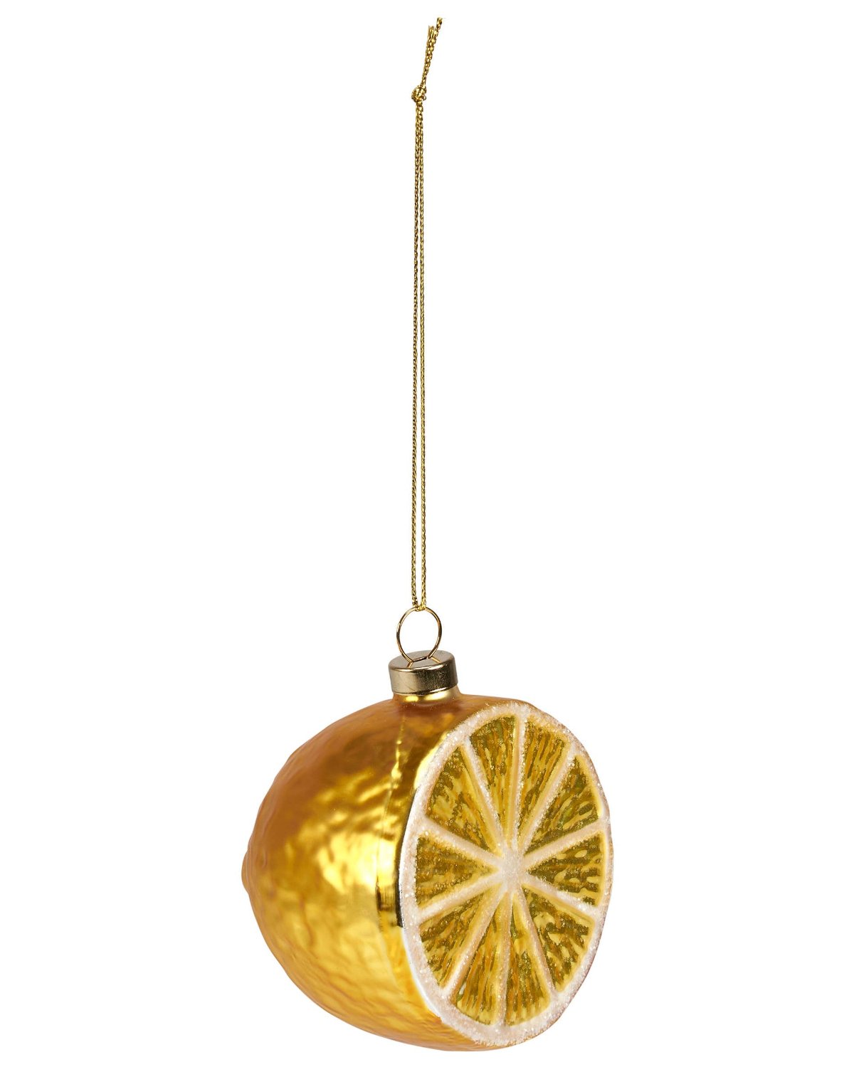 Glass Lemon Ornament