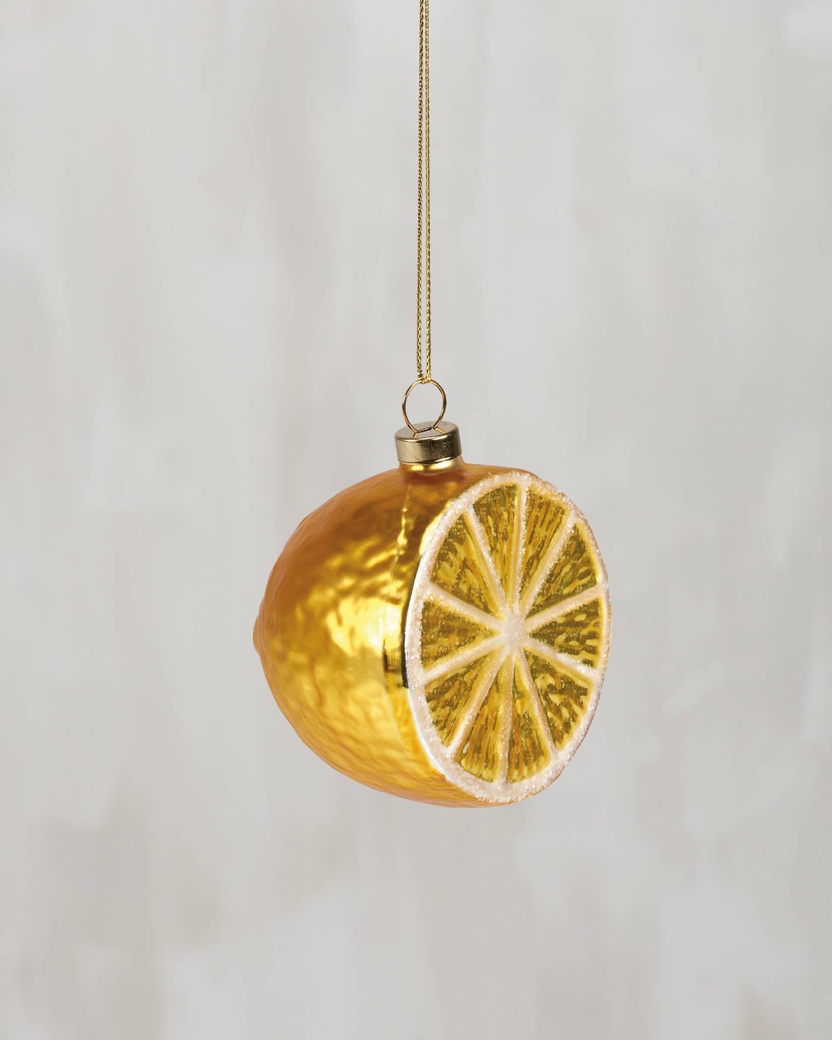 Glass Lemon Ornament