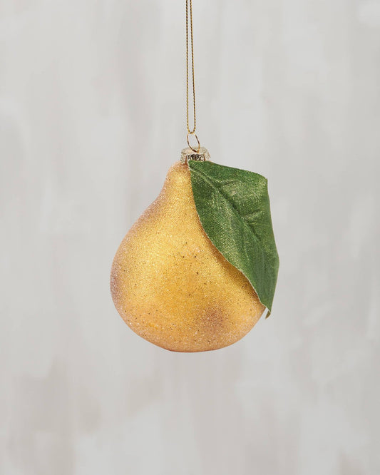 Glass Pear Ornament