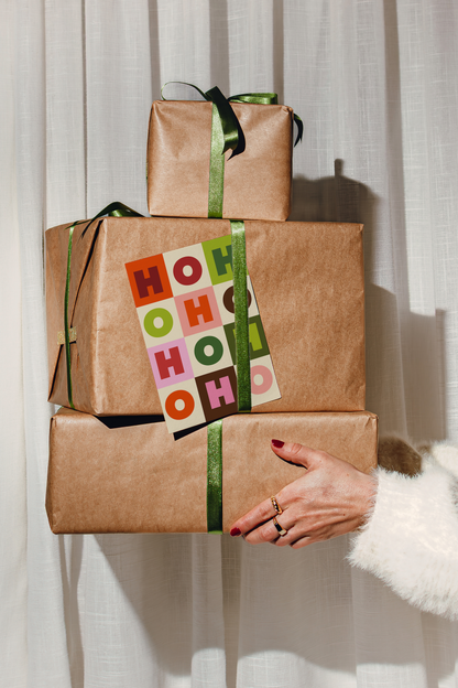 HO HO HO Holiday Greeting Card