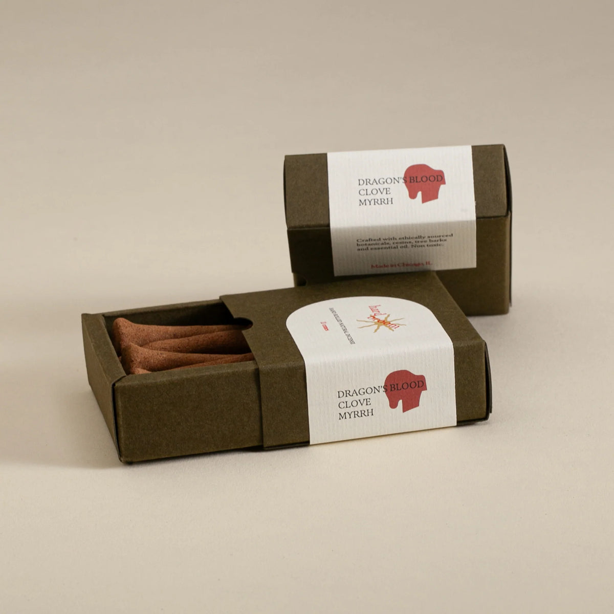 Dragon's Blood - Hand Rolled Incense Cones