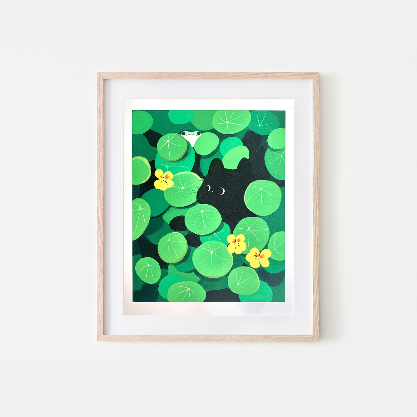 Hide and Seek Cat Art Print