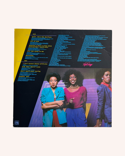 Vinyl record cover with three women and colorful text design, High Inergy Vinyl Record - High Inergy