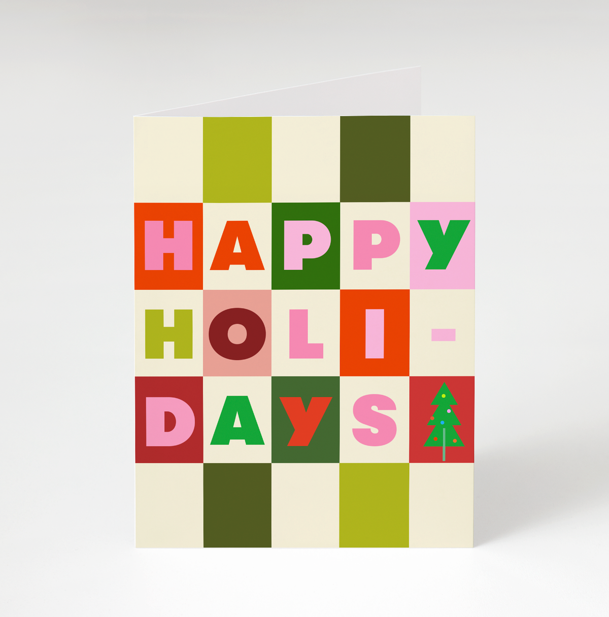 Holiday Check Greeting Card