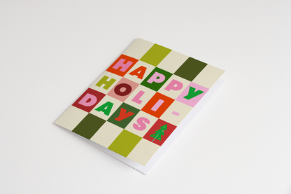 Holiday Check Greeting Card