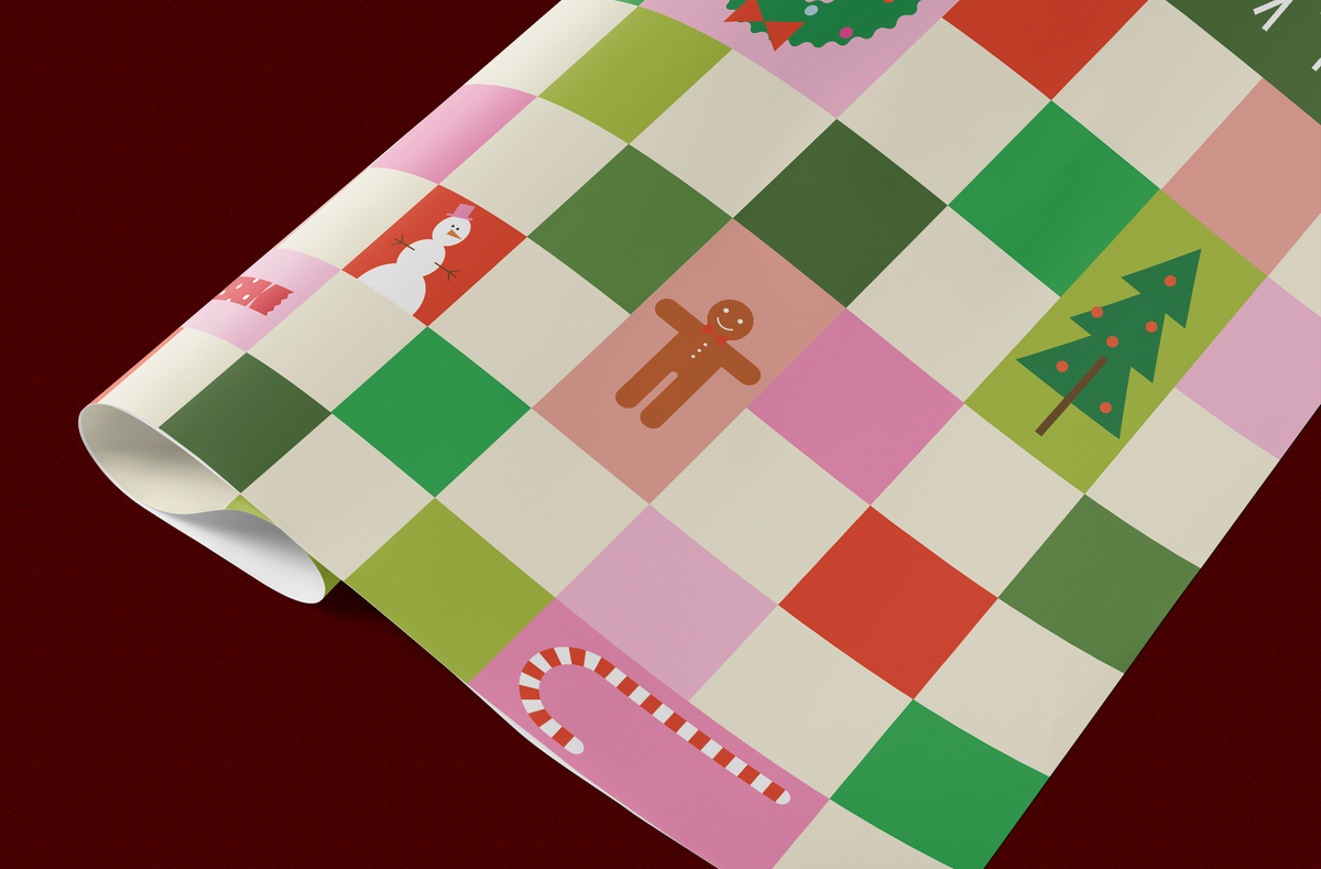 Holiday Icons Wrapping Paper Single Sheet