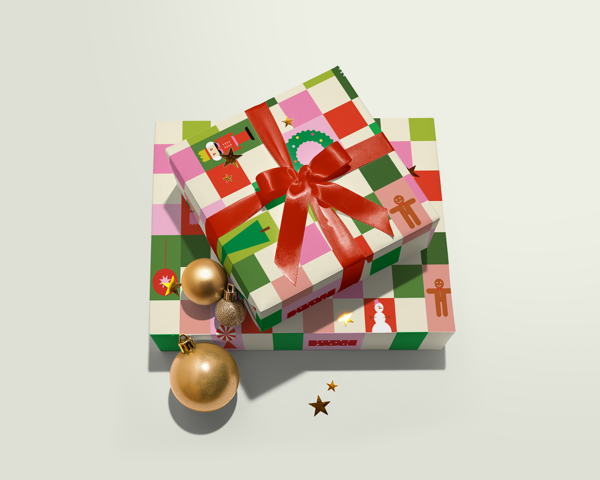 Holiday Icons Wrapping Paper Single Sheet
