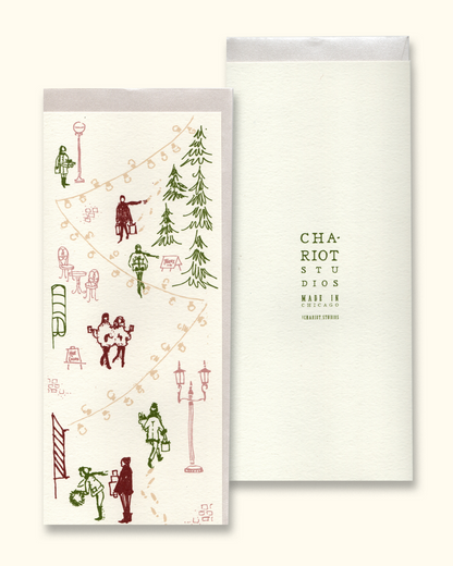 Holiday Shoppers Greeting Card 