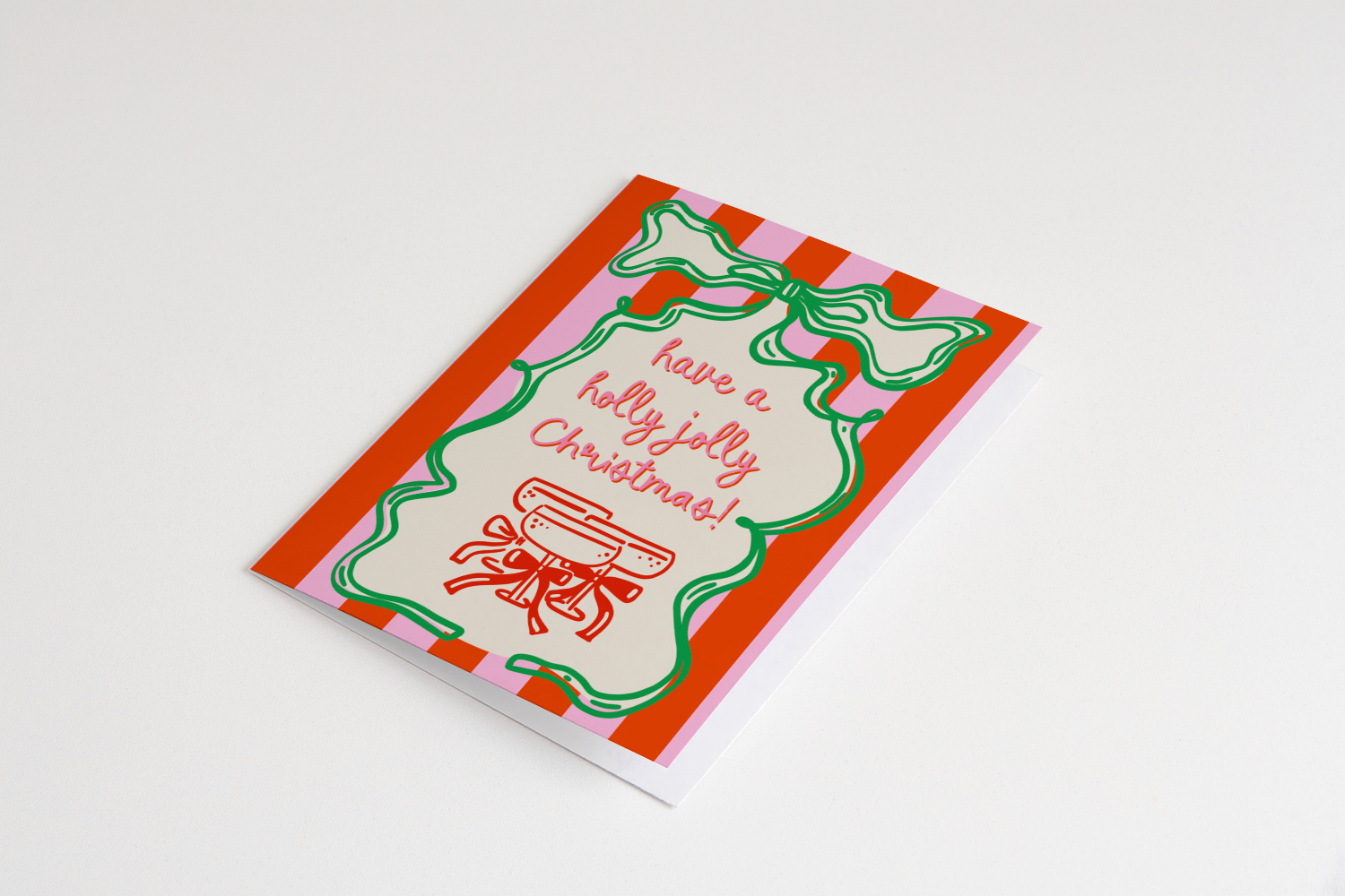 Holly Jolly Christmas Greeting Card