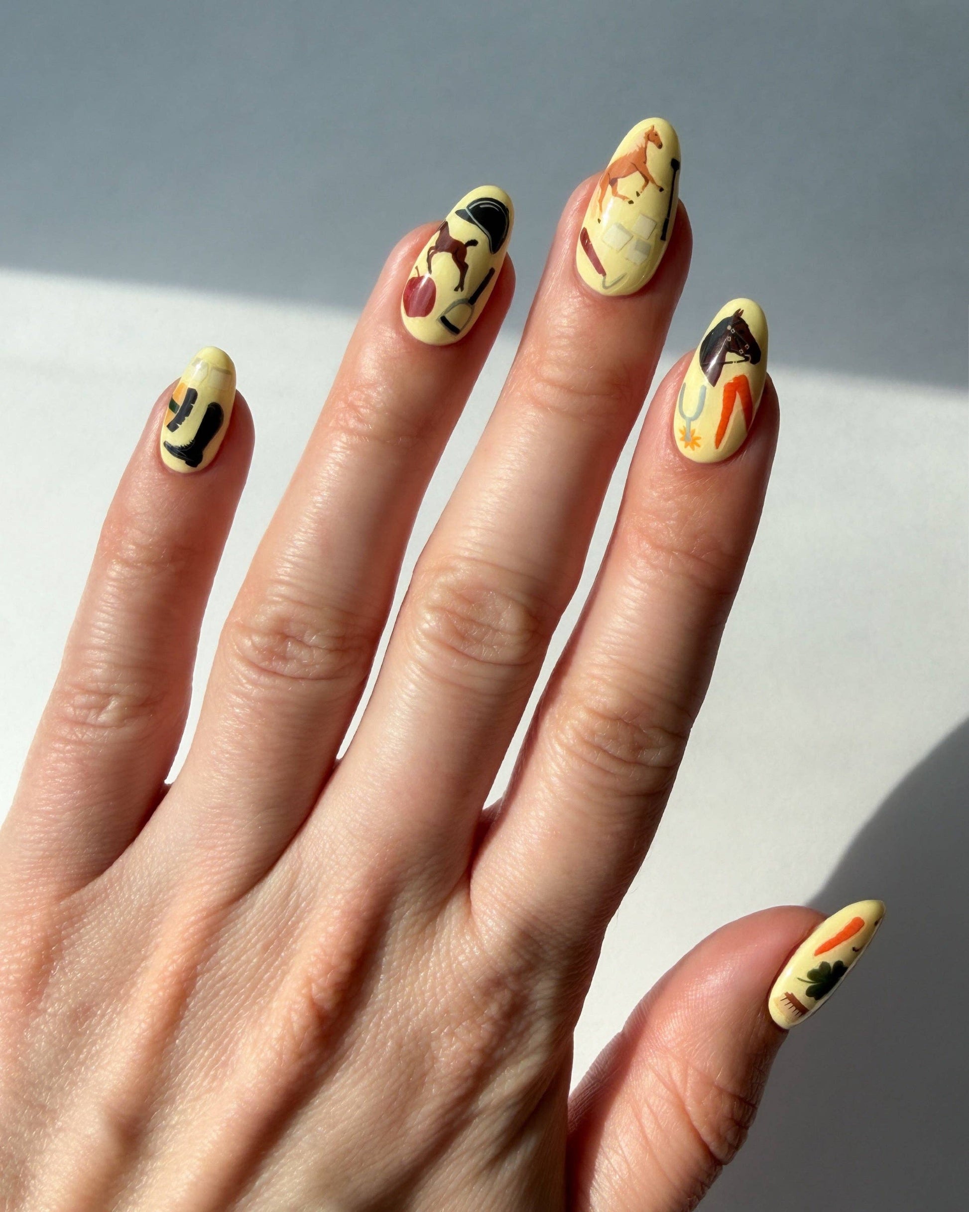 Horse Girl Nail Art Stickers