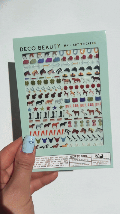 Horse Girl Nail Art Stickers