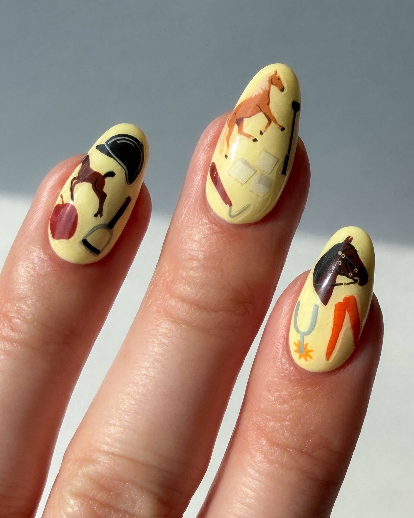 Horse Girl Nail Art Stickers