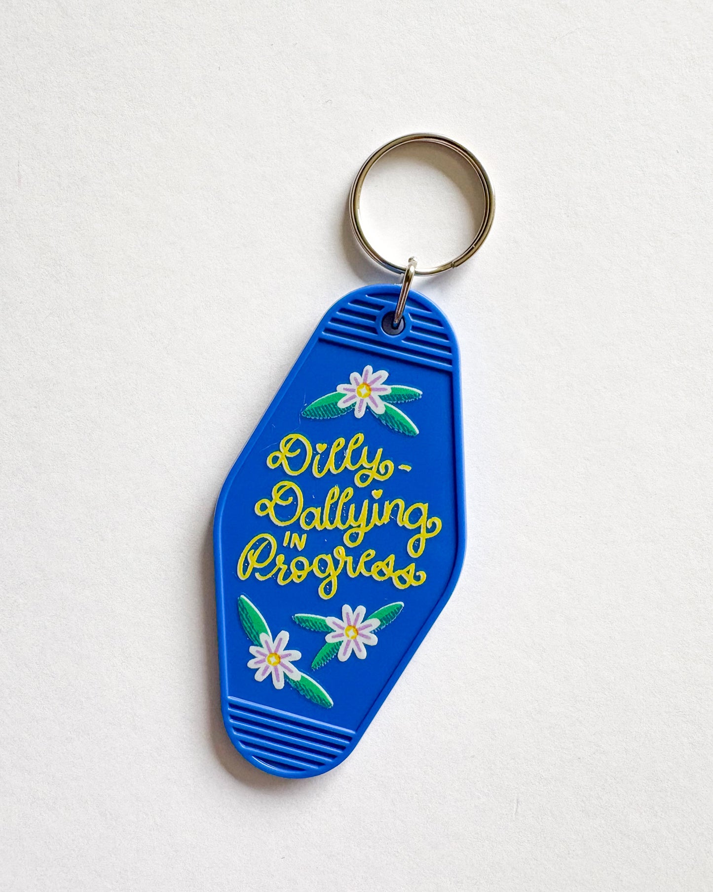Dilly-Dallying in Progress Keychain