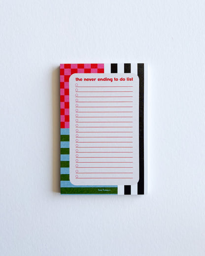 Geometric Never Ending To Do List Notepad