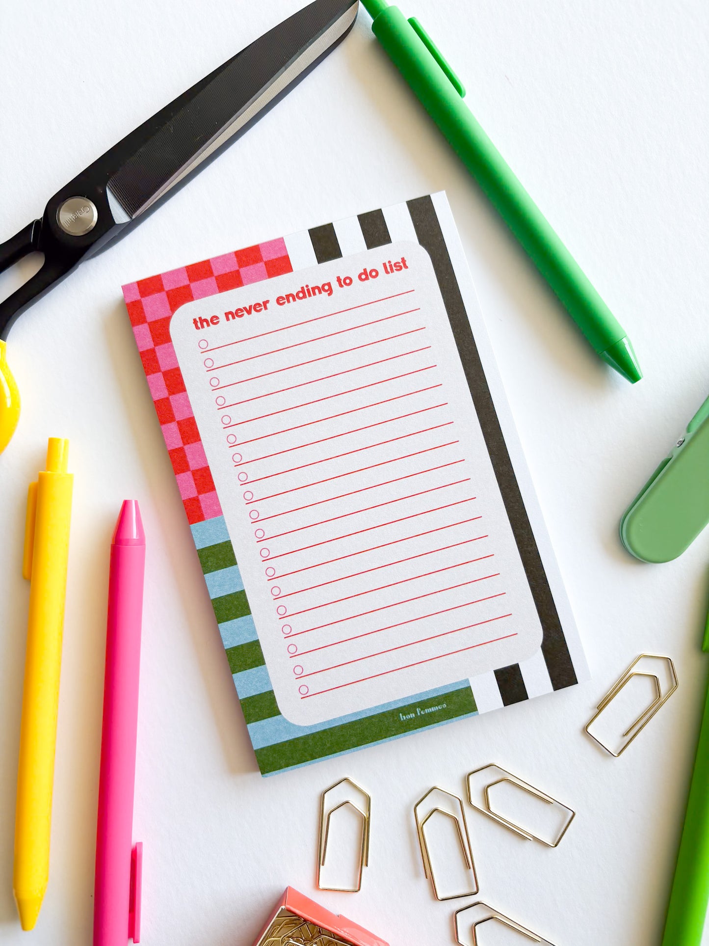 Geometric Never Ending To Do List Notepad