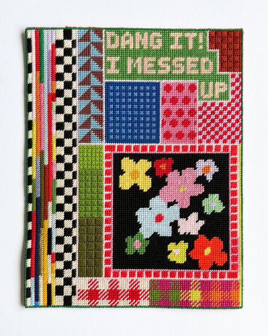 I Messed Up Needlepoint Artwork