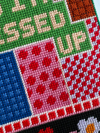 I Messed Up Needlepoint Artwork